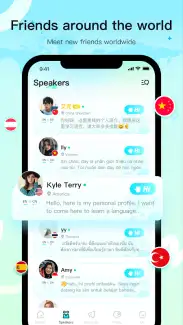 Yeetalk 匹配好友界面示意